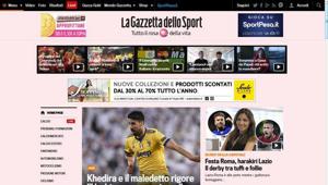 Exploit ad agosto per La Gazzetta dello Sport (crescita complessiva +68%) con 7.5 milioni di sessioni, 16.8 milioni di pagine viste e 2.2 milioni di streaming video al giorno