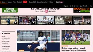 Domenica da record per il sito de La Gazzetta dello Sport con 3.379.600 browser unici