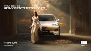 Frameworks firma il Rinascimento Tecnologico di Geely Italia. Farfalle azzurre ne annunciano l’arrivo