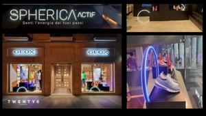 Twenty8 Studios scelta da Geox per il lancio della nuova linea Spherica Actif, l’allestimento vetrina multimarca di tutta Europa e gli eventi lancio