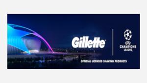 Gillette annuncia la licensing partnership con UEFA CHAMPIONS LEAGUE