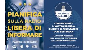 Giornale Radio raggiunge due milioni di ascoltatori nella settimana e vara la campagna autunnale su stampa quotidiana e di settore, metropolitane Milano, Roma, Genova e Brescia, aeroporti, maxi affissioni a Milano, DOOH
