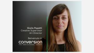 Giulia Papetti entra nel team creativo di Conversion come Creative Supervisor Art