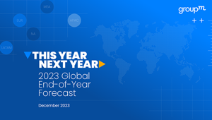 GroupM: stime al rialzo per il mercato ADV Italia 2023 a +3,3%. Per il 2024 +2,5%. Spesa pubblicitaria globale a +5,8%. Lieve calo nel 2024 (+5,3%). Crescita reale nel 2025 a +5,6% con inflazione in discesa