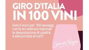Iper La grande dà il via alla nuova edizione dle “Giro d’Italia in 100 vini” per promuovere Grandi Vigne, etichetta dell'insegna