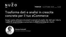Antonelli (Nuzo): “Per un e-commerce di successo acquisire clienti non basta più. Al Webinar del 16 ottobre fari accesi sul ruolo dei dati per una crescita sostenibile”