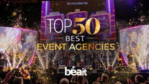 Bea Italia Top 50 Event Agencies. Filmmaster Events è l'agenzia più premiata. Sul podio secondo posto per Next Group e terza classificata Ninetynine