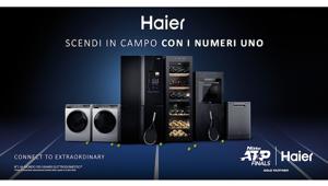 “Scendi in campo con i numeri uno”. Haier è Gold Partner delle Nitto ATP Finals di Torino. A supporto delle attività di comunicazione anche uno spot dedicato in onda su Sky Sport e Rai2