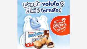 Ferrero ha scelto HUB09 per la campagna digital e social del ritorno di Kinder Happy Hippo