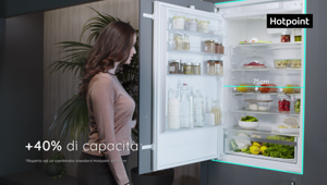 Hotpoint torna in tv con la campagna per il frigorifero da incasso Space 400. Pianifica Vizeum