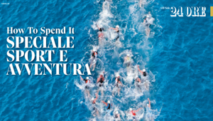 Nel nuovo numero di 'How To Spend It' sport adrenalinici e vinili da collezione. La campagna è di FCB Milan