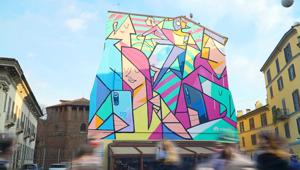 Huawei colora le Colonne di San Lorenzo a Milano. Fino a fine dicembre sarà possibile ammirare il murale ispirato a HUAWEI nova 9 realizzato da Ale Giorgini