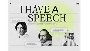 Saffo, Dante e Shakespeare scendono in piazza per manifestare grazie alla piattaforma  AI “I Have a Speech” ideata da AKQA per H-FARM Education