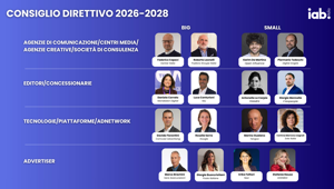 Eletto il Consiglio Direttivo di IAB Italia per il triennio 2026 - 2028. Il nuovo Board guiderà l’Associazione in una fase di profonda trasformazione dell’ecosistema digitale, contribuendo a ridefinire le coordinate della comunicazione nell’era dell’AI