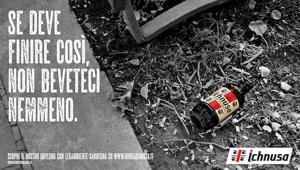 Per Ichnusa, LePub realizza uno spot per dire no all'abbandono bottiglie di vetro come lascito della serata fuori: “Se deve finire così, non beveteci nemmeno”