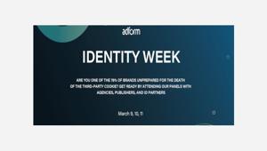  Adform Identity Week 2021: dal 9 all’11 marzo, tre giorni di confronti con editori, agenzie e fornitori di soluzioni ID per trasformare il problema dell'eliminazione dei cookie di terza parte in una grande opportunità e fornire le risposte più indicate