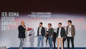 Ied Roma Design Awards: premiati gli studenti della scuola di comunicazione con il progetto 'Postehumans'. Partner Poste Italiane