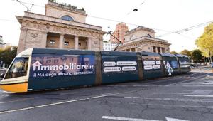 Immobiliare.it sui tram di Milano, Roma, Torino e Firenze con IGP Decaux