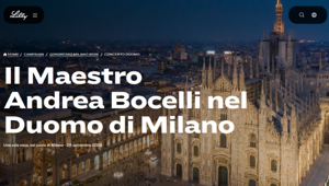 Lilly festeggia 150 anni di storia a Milano con il concerto gratuito di Andrea Bocelli in Duomo