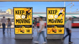LDB Advertising firma la campagna OOH di Mielizia alla stazione ferroviaria di Rimini in occasione di RiminiWellness