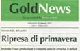 A ruba la free press Gold News sponsorizzata Lindt & Sprüngli