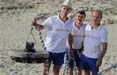 Aldo, Giovanni e Giacomo in spiaggia per la campagna estiva Wind