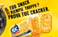 Tuc Cracker è 'piccolo nel formato, grande nel gusto', lo dice Draftfcb