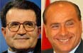 Prodi, Berlusconi, e il gioco delle coppie in tv 