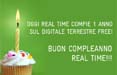 Real Time compie un anno e chiude agosto con l'1.36% di share 