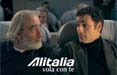 Raoul Bova e Mortaroli in volo con Alitalia