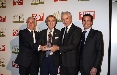 Luca Cordero di Montezemolo e Mario Andretti tra i premiati alla 50° edizione Caschi D'Oro
