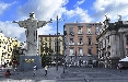 Il Cristo Redentore di Rio de Janeiro arriva a Napoli “Downloaded with#Fastweb”. Da un'idea di M&C Saatchi