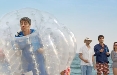 Pif alle prese con il Bubble Football per Telecom Italia nel nuovo spot di Leagas Delaney 