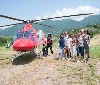 'The Floating Piers' vista dall'alto: volo in elicottero sul lago d'Iseo per i clienti di Alessandro Rosso Group