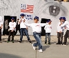 Il flash mob Original Marines a Pitti Immagine Bimbo. Guarda le immagini