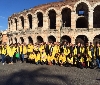Metro Italia colora Verona di giallo e blu