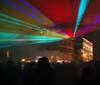Spettacolare installazione di Laser per 'Notte Futurista' a Roma