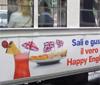 Cantiani per Wall Street Institute: Happy English sul tram
