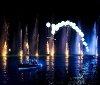 BELGIUM - Unique sound and light show on the artificial lake in the Obourg quarry.