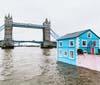UK - Airbnb's floating house sets sail along the river Thames