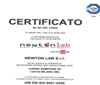 Newtonlab si certifica ISO 9001