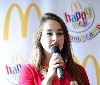 Carlotta Ferlito all'inaugurazione del McDonald’s di Pioltello (Milano)