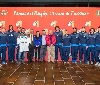 Gli Azzurri del Rugby in visita allo stabilimento romano di Birra Peroni per i dieci anni di partnership
