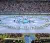 Il logo Champions in 3D davanti a 70mila spettatori per la cerimonia berlinese firmata Filmmaster Events e Circo de Bakuza