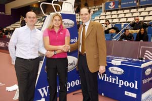 Aces relaunch from left to right Kris Dent Nadia Petrova and Dino Olivetti 2.JPG