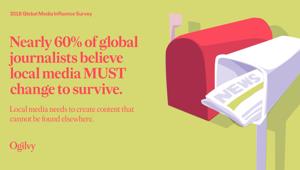 Ogilvy, Global Media Influence 2018. Per i media locali la sfida del futuro è una radicale trasformazione delle proprie logiche e un'integrazione con informazione online e social network