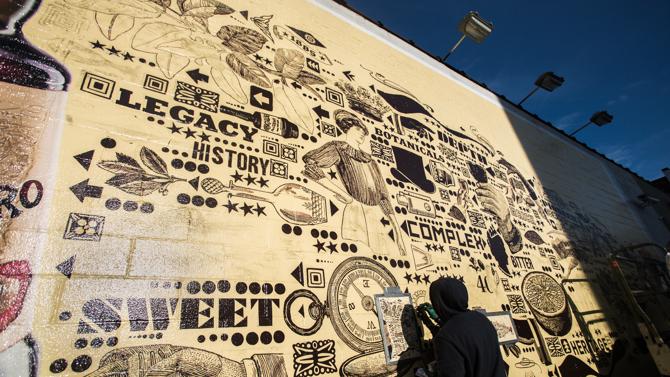 Installazione Amaro Montenegro Brooklyn 2 particolare