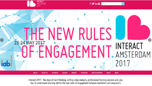 'New Rules of Engagement', questo il tema dell'11esima edizione di Interact, organizzato ad Amsterdam da IAB Europe
