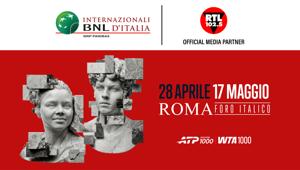 Internazionali BNL d’Italia 2026. Dal 4 al 17 maggio Rtl 102.5, Radio Zeta e Radiofreccia saranno in diretta dal Foro Italico di Roma con programmi e collegamenti quotidiani