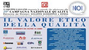 Il valore etico della qualità: il Gruppo Galgano presenta la campagna nazionale e un ciclo di convegni